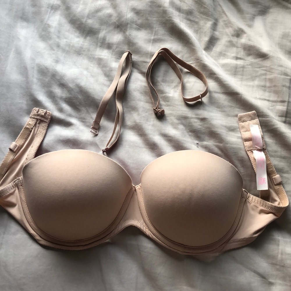Strapless PINK push up bra
